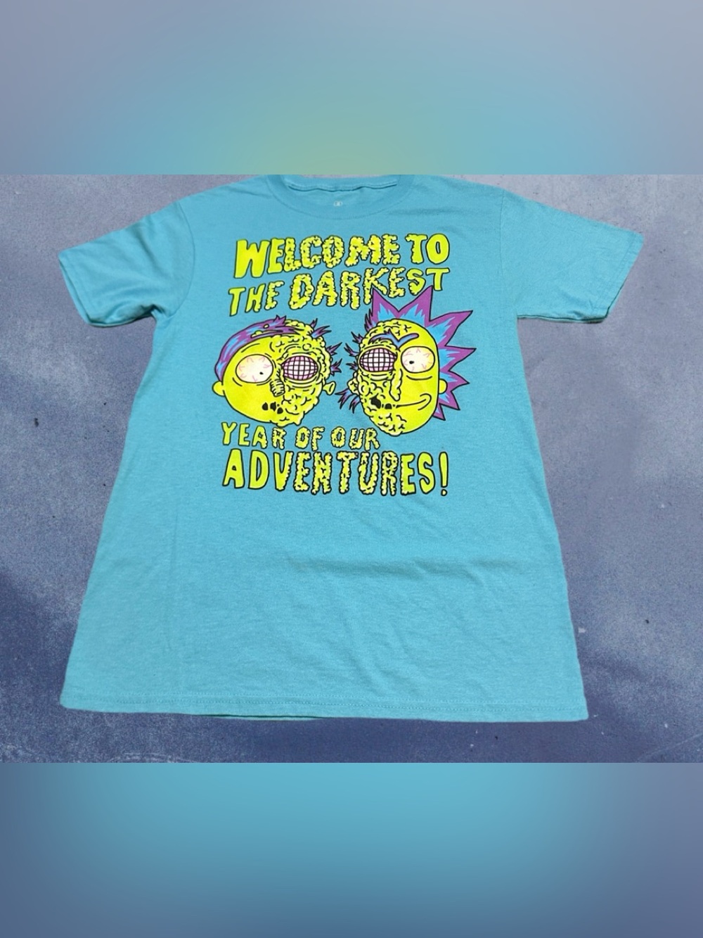 Rick And Morty Graphic Short Sleeve Tee - Welcome to the Darkest Year S